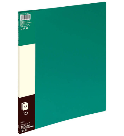 ALBUM OFERTOWY A4 GRAND 9001 120-1817 ZIELONY PVC 10 KIESZENI