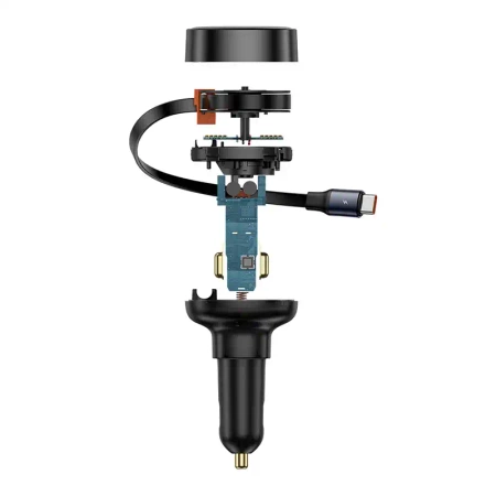 ŁADOWARKA SAMOCHODOWA BASEUS ENJOYMENT PRO Z KABLEM USB-C, 60W (CZARNA)