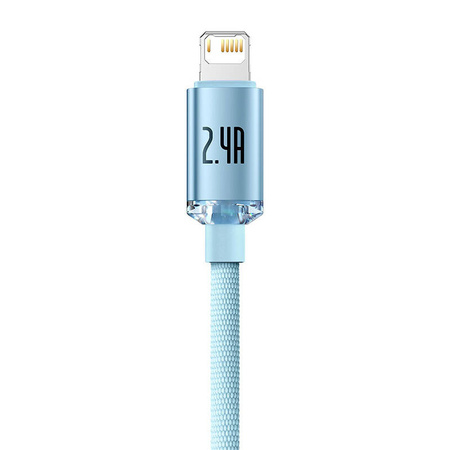 Kabel BASEUS Crystal Shine USB-A-Lightning 1.2m (niebieski)