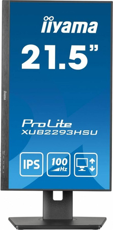 IIYAMA MONITOR 21.5 CALA PROLITE XUB2293HSU-B6 IPS,100HZ,HAS(150MM),1MS,HDMI,DP,2XUSB, FREESYNC,2X2W,PIVOT