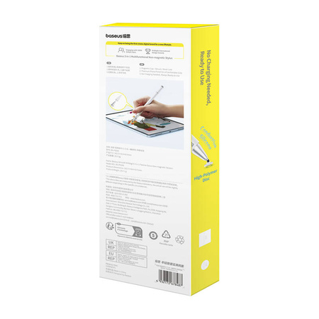 RYSIK BASEUS SMOOTH WRITING III WERSJA NIEMAGNETYCZNA (BIAŁY)