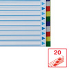 PRZEKŁADKI A4 ESSELTE 15263 MIX PP 20SZT