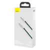 Kabel USB-C do Lightning Baseus Cafule, PD, 20W, 1m (zielony)