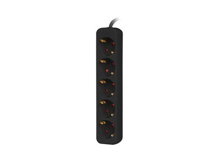LANBERG LISTWA PRZEDŁUŻACZ 3M 5X230V C PS0-05F-0300-BK