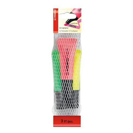 Zakreślacz STABILO NEON 72/3-1 mix*3 neon 2-5mm 3szt