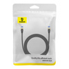KABEL SIECIOWY W OPLOCIE KAT. 7 BASEUS ETHERNET RJ45, 10GBPS, 1,5M (CZARNY)