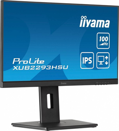 IIYAMA MONITOR 21.5 CALA PROLITE XUB2293HSU-B6 IPS,100HZ,HAS(150MM),1MS,HDMI,DP,2XUSB, FREESYNC,2X2W,PIVOT