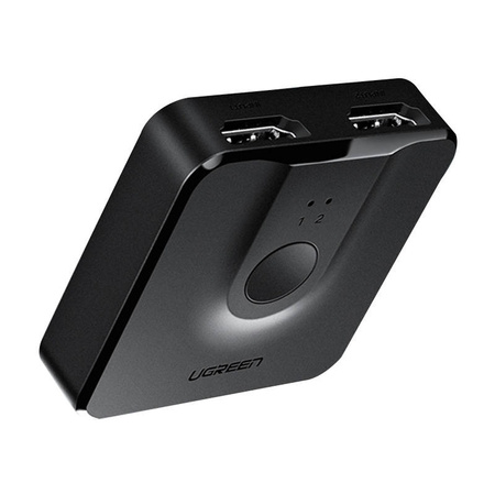 Przełącznik HDMI UGREEN CM217 2-portowy 20cm (czarny)