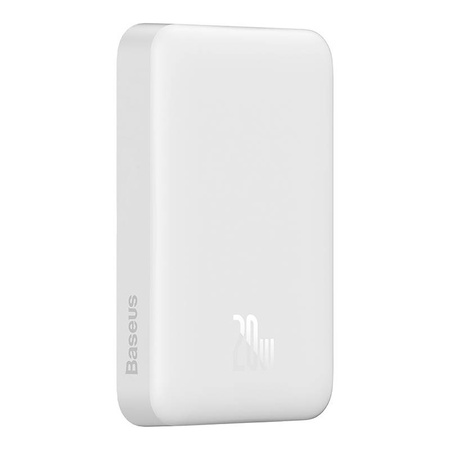 POWERBANK MAGNETYCZNY BASEUS MAGNETIC MINI 10000MAH, USB-C 20W MAGSAFE (BIAŁY)