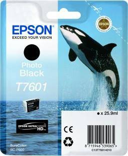 TUSZ ORYGINALNY EPSON T7601 C13T76014010 PHOTO CZARNY 25,9 ML
