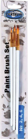 PĘDZLE OKRĄGŁE NR 2 /4 /6 CENTRUM 82374 NYLON 3SZT