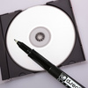 MARKER CD/DVD D.RECT CZARNY 0.7MM