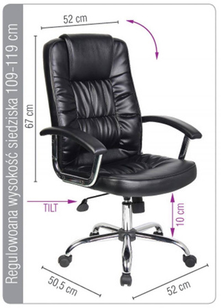 FOTEL BIUROWY OFFICE PRODUCTS CYPRUS CZARNY