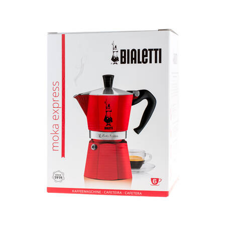 KAWIARKA BIALETTI MOKA EXPRESS 6TZ CZERWONA