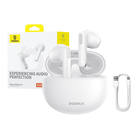 SŁUCHAWKI TWS BASEUS BOWIE E12 (BIAŁE)