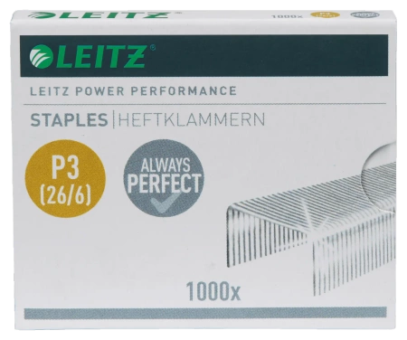 Zszywki LEITZ P3 26/6 55720000 30 kart. 1000szt.