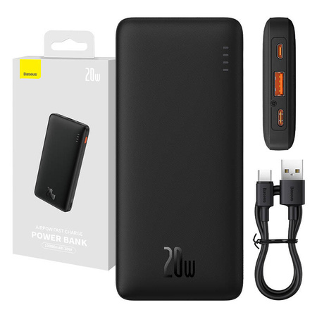 POWERBANK BASEUS AIRPOW 10000MAH 20W (CZARNY)