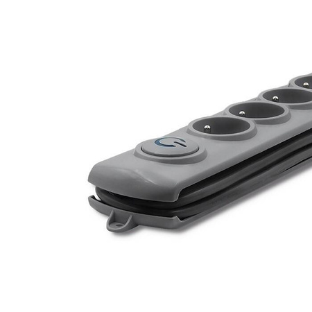 QOLTEC LISTWA ANTYPRZEPIĘCIOWA | 6 GNIAZD | 5M