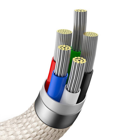 KABEL USB-C DO IP BASEUS CRYSTAL SHINE,  20W, 1.2M (RÓŻOWY)