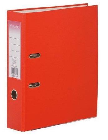 Segregator A4 tektura VAUPE BIZNES 75mm 063/01 czerwony dźwigniowy
