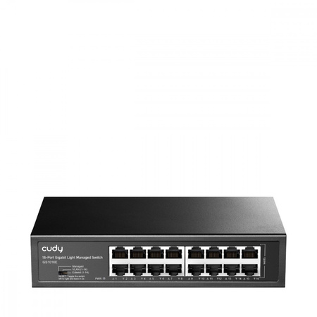 CUDY PRZEŁĄCZNIK GS1016E 16-PORT GIGABIT LIGHT MANAGED SWITCH