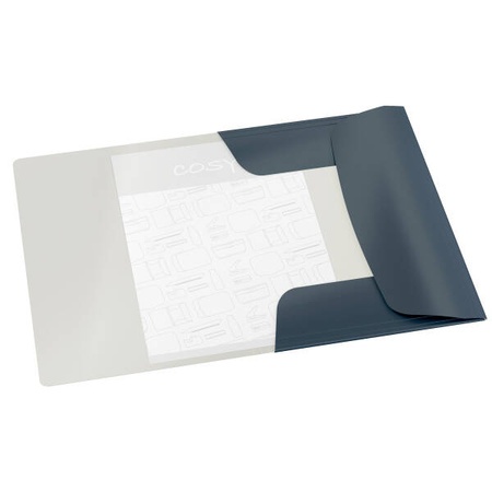 TECZKA Z GUMKĄ A4 LEITZ COSY 30020089 AKSAMITNY SZARY
