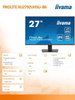 IIYAMA MONITOR 27 CALI XU2792UHSU-B6 4K,IPS,DP,HDMI,USB-C POWER DELIVERY, 350 CD, DPS