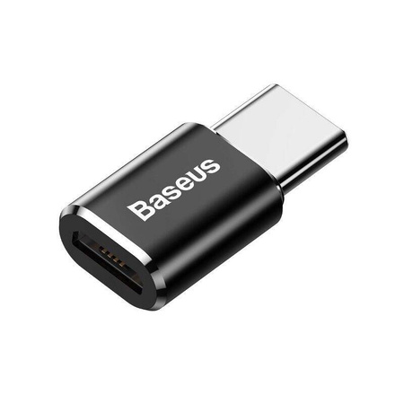 ADAPTER BASEUS MICRO USB DO USB TYPE-C - CZARNY