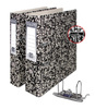 Segregator A4 tektura VAUPE MARMUREK 75mm 020/99 czarno-beżowy dźwigniowy