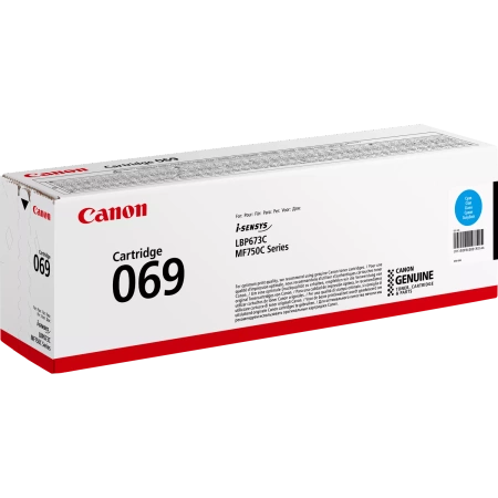 CANON ORYGINALNY TONER 069C, CYAN, 1900S, 5093C002, CANON MF752CDW, 754CDW, LBP673CDW, O