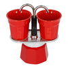 KAWIARKA BIALETTI MINI EXPRESS 2TZ CZERWONA + 2 FILIŻANKI
