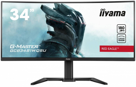 IIYAMA MONITOR 34 CALE GCB3481WQSU-B1 VA, UWQHD, 180HZ, 0.3MS, 500CD