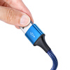 Kabel USB 3w1 Baseus Rapid Series, micro USB / Lightning / USB-C, 20W, 1.2m (niebieski)