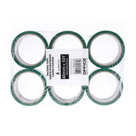 TAŚMA PAKOWA 48MMX50YD OFFICE PRODUCTS ZIELONA 36MIC
