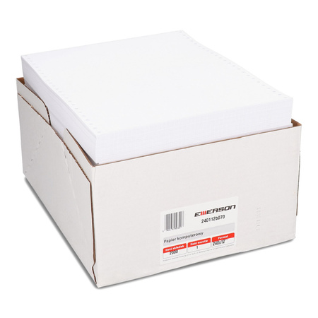 PAPIER KOMPUTEROWY 240 12'' EMERSON BIAŁY 1+0 70G 2000 SKŁADEK