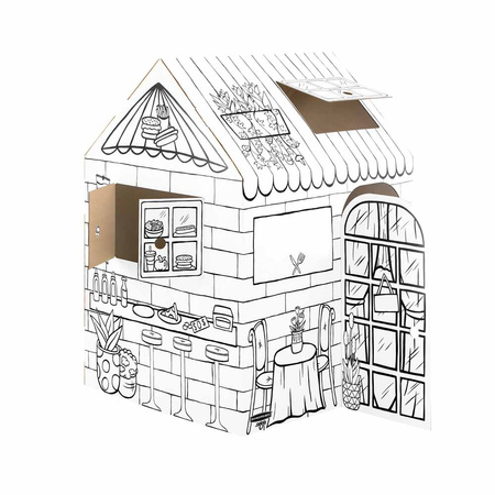 ZESTAW 5 X DOMEK DO KOLOROWANIA FELLOWES 100053827 + 1 X AUTOBUS DO KOLOROWANIA FELLOWES 100130976