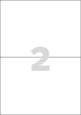 ETYKIETY SAMOPRZYLEPNE 210X148MM UNIWERSALNE AVERY ZWECKFORM TRWAŁE 3655 BIAŁE 100ARK*2SZT