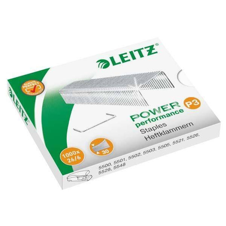 Zszywki LEITZ P3 26/6 55720000 30 kart. 1000szt.
