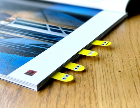 ZAKŁADKI INDEKSUJĄCE FOLIOWE 12X45MM SMART PET FRESH BUŹKI 5X25SZT