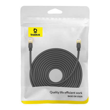 KABEL SIECIOWY KAT. 8 BASEUS ETHERNET RJ45, 40GBPS, 15M (CZARNY)