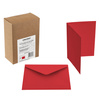 KOPERTA C6 NK EMERSON CZERWONY 114X162/105X148 KOPERTA:130G, KARTECZKA:210G 50 SZT.