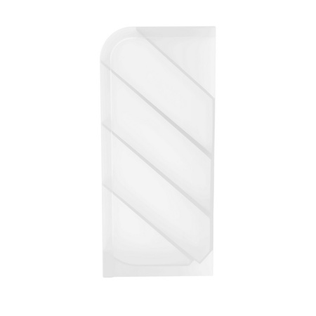 PRZYBORNIK NA BIURKO 202X50X90MM D.RECT PIONOWY PRZEZROCZYSTY BIAŁY