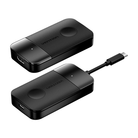 BEZPRZEWODOWY TRANSMITER / ODBIORNIK VENTION USB-C DO HDMI 0.15M (CZARNY)