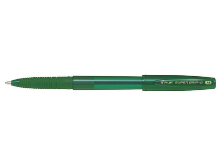 DŁUGOPIS KULKOWY ZE SKUWKĄ PILOT SUPER GRIP G BPS-GG-F-G ZIELONY 0.7