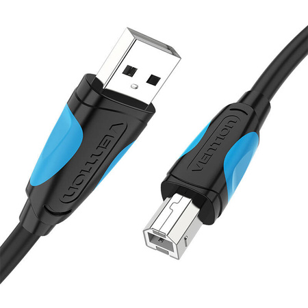 Kabel VENTION VAS-A16-B100 USB-A-USB-B 1m (czarny)