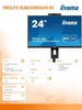 IIYAMA MONITOR 24 CALE XUB2490HSUH-B1 IPS,FHD,CAM,MIC,HDMI,DP,3XUSB(3.2), 100HZ,250CD,4MS,ADAPTIVE SYNC,FLICKERFREE,2X2W,WINDOWS HELLO