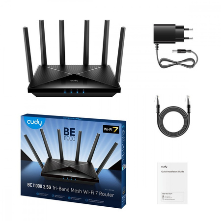 CUDY ROUTER BE11000 MULTI-GIGA TRI-BAND WI-FI 7 MESH
