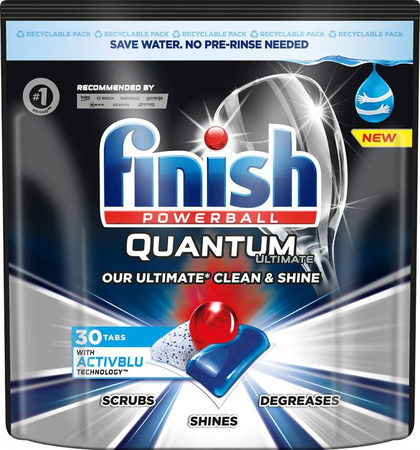 TABLETKI DO ZMYWARKI REGULAR FINISH QUANTUM ULTIMATE 30SZT