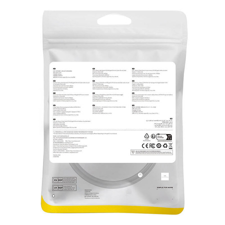 KABEL SIECIOWY KAT. 8 BASEUS ETHERNET RJ45, 40GBPS, 0,5M (CZARNY)