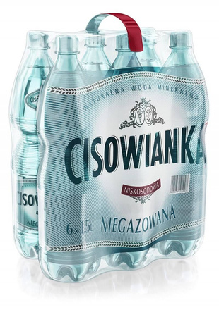 WODA NIEGAZOWANA BUTELKA PLASTIKOWA CISOWIANKA 1,5L